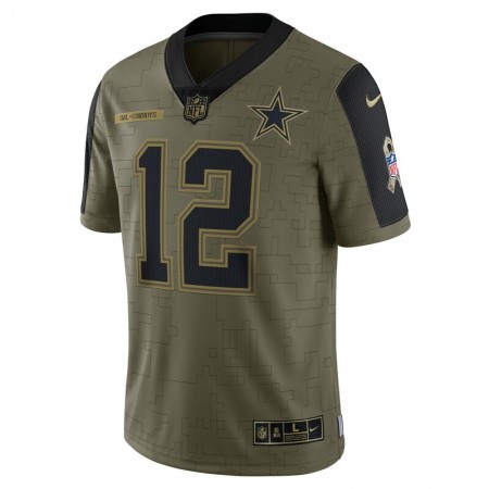 Camiseta Hombre NFL Dallas Cowboys Roger Staubach 12 Nike 2021 Salute to Service